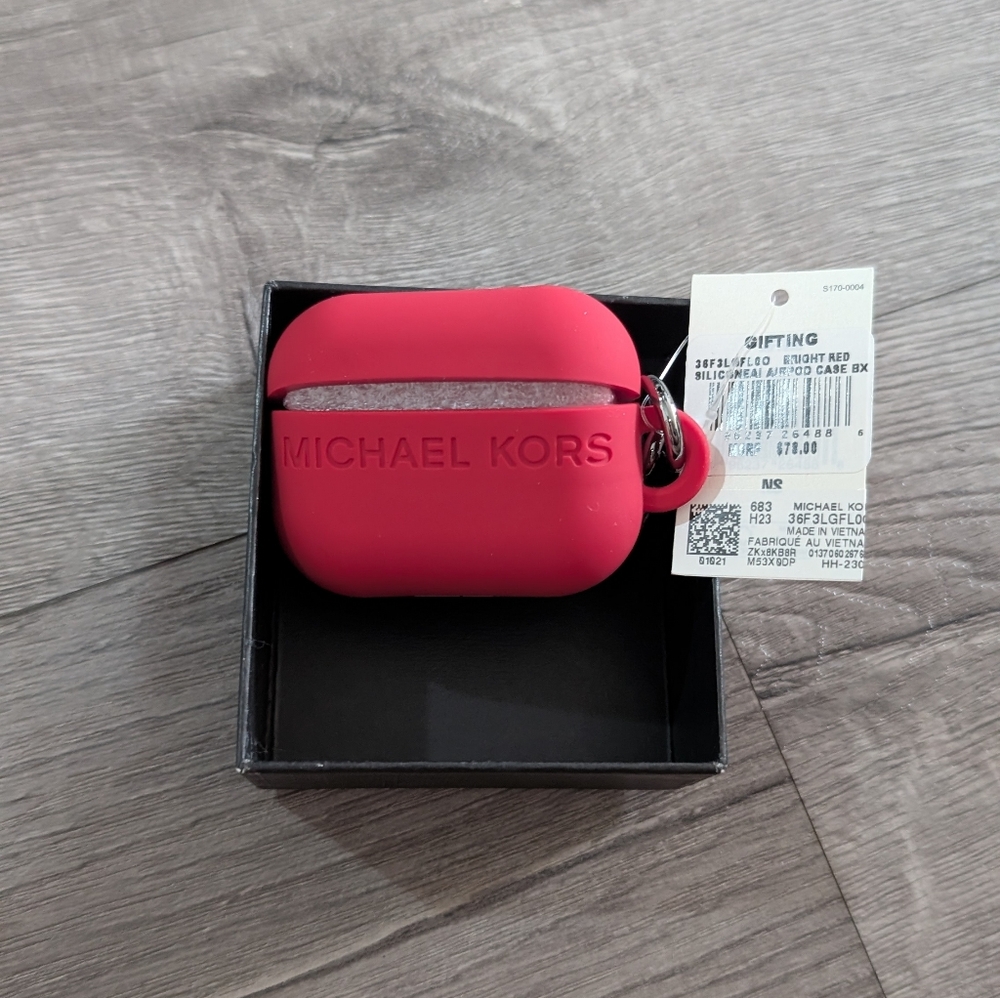 Michael Kors Bright Red AirPods Case